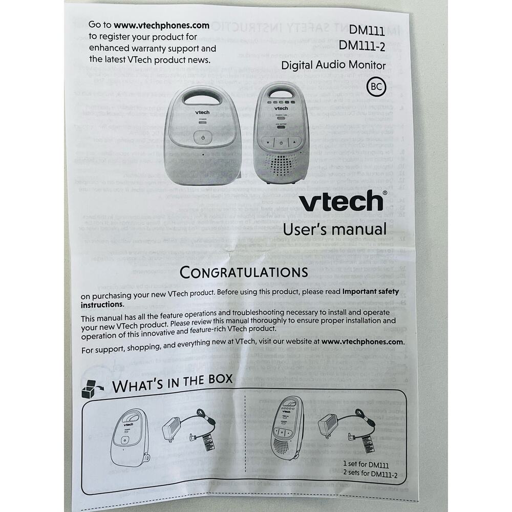 VTech Digital Audio Monitor - Picture 7 of 7